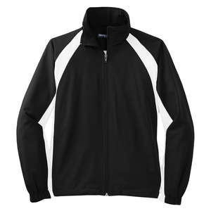Sport-Tek 5-in-1 Performance Ladies Full-Zip Warm-Up Jacket - Dark/All Black/White