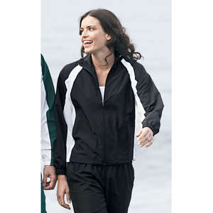 Sport-Tek 5-in-1 Performance Ladies Full-Zip Warm-Up Jacket - Dark/All