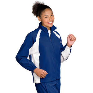 Sport-Tek 5-in-1 Performance Ladies Full-Zip Warm-Up Jacket - Dark/All