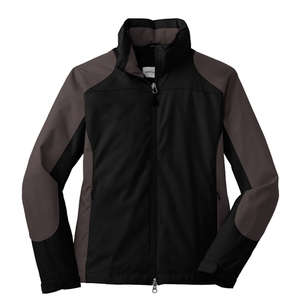 Port Authority Ladies Endeavor Jacket - Dark/All Black/Gunmetal