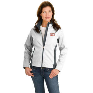 Custom Promotional Port Authority Ladies Two-Tone Soft Shell Jacket - Dark/All