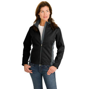 Port Authority Ladies Two-Tone Soft Shell Jacket - Dark/All 