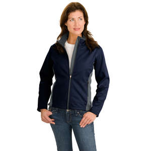 Port Authority Ladies Two-Tone Soft Shell Jacket - Dark/All 