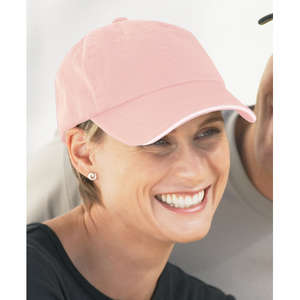 Port Authority Signature Ladies Sandwich Bill Cap with Striped Closure - Dark/All 