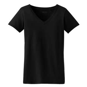 Port Authority Ladies Concept V-Neck Tee - Dark/All Black