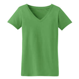 Port Authority Ladies Concept V-Neck Tee - Dark/All Green, Cactus
