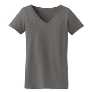Port Authority Ladies Concept V-Neck Tee - Dark/All Pewter