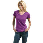 Personalized T-Shirts - Port Authority Ladies Concept V-Neck Tee - Dark/All