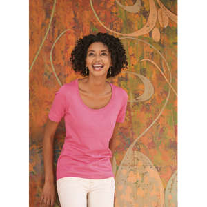 Port Authority Ladies Concept Scoop Tee - Dark/All 