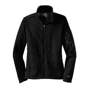 OGIO Ladies Minx Jacket - Dark/All Blacktop/Red, Signal