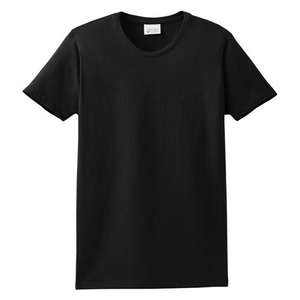 Port and Company Ladies Organic Cotton T-Shirt - Dark/Colors Black