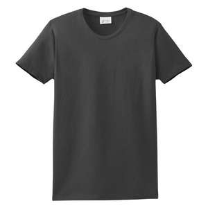 Port and Company Ladies Organic Cotton T-Shirt - Dark/Colors Charcoal