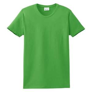 Port and Company Ladies Organic Cotton T-Shirt - Dark/Colors Green, Apple