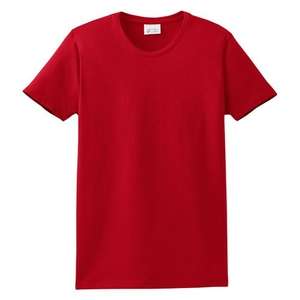 Port and Company Ladies Organic Cotton T-Shirt - Dark/Colors Red