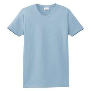 Port and Company Ladies Organic Cotton T-Shirt - Dark/Colors Blue, River