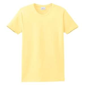 Port and Company Ladies Organic Cotton T-Shirt - Dark/Colors Yellow, Haze