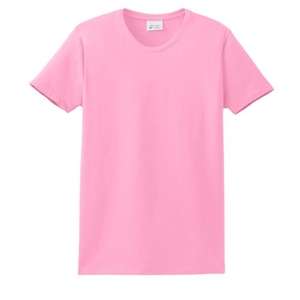 Port and Company Ladies Essential T-Shirt - Light/Heather Pink, Candy