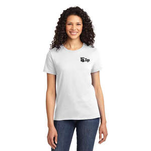 Custom Promotional Port and Company Ladies Essential T-Shirt - White/Neutral
