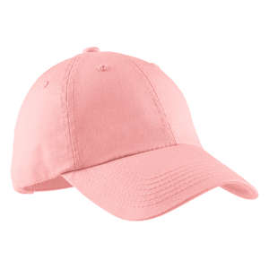 Port Authority Ladies Garment Washed Cap - Dark/All Pink, Light