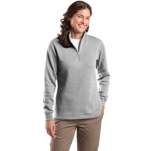 Sport-Tek Ladies Quarter-Zip Sweatshirt - Dark/All 