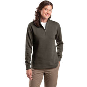 Sport-Tek Ladies Quarter-Zip Sweatshirt - Dark/All 