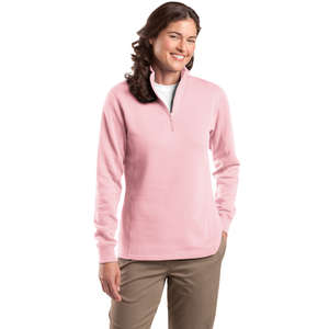Sport-Tek Ladies Quarter-Zip Sweatshirt - Dark/All 