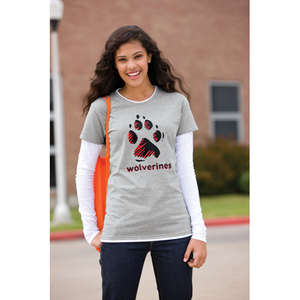 Sport-Tek Ladies Long Sleeve Double Layer T-Shirt - Dark/All