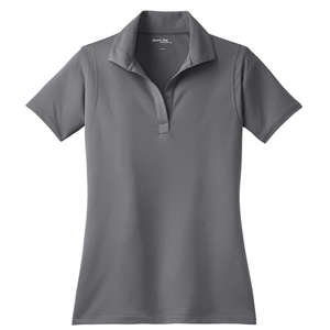 Sport-Tek Ladies Micropique Sport-Wick Sport Shirt - Dark/All Gray, Iron