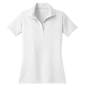 Sport-Tek Ladies Micropique Sport-Wick Sport Shirt - Dark/All White