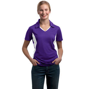 Sport-Tek Ladies Side Blocked Micropique Sport-Wick Sport Shirt - Dark/All 