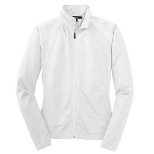 Sport-Tek Ladies Tricot Track Jacket - Dark/All White/White