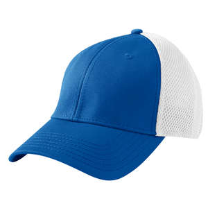 New Era Stretch Mesh Cap - Dark/All Blue, Royal/White