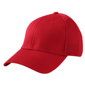New Era Stretch Mesh Cap - Dark/All Red, Scarlet