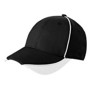 New Era Contrast Piped BP Performance Cap - Dark/All Black/White