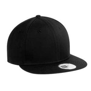 New Era Flat Bill Adjustable Cap - Dark/All Black