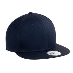 New Era Flat Bill Adjustable Cap - Dark/All Blue, Deep Navy