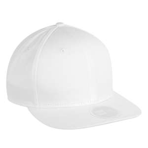 New Era Flat Bill Adjustable Cap - Dark/All White