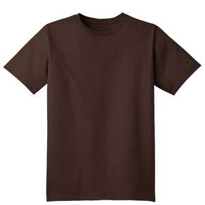 Port and Company Organic Cotton T-Shirt - Dark/Colors Chocolate