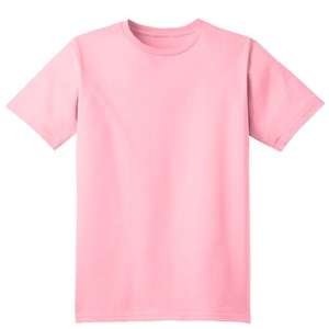 Port and Company Youth Organic Cotton T-Shirt - Dark/Colors Pink, Charity
