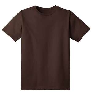 Port and Company Youth Organic Cotton T-Shirt - Dark/Colors Chocolate