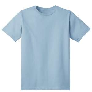 Port and Company Youth Organic Cotton T-Shirt - Dark/Colors Blue, River
