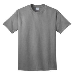 Port and Company 5.5 Oz. 100% Cotton T-Shirt - Light/Heather Gray, Heathered Athletic