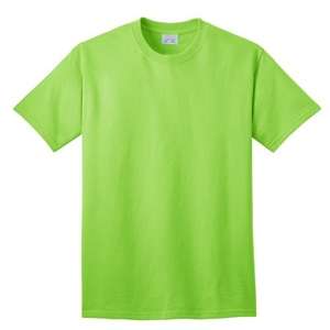 Port and Company 5.5 Oz. 100% Cotton T-Shirt - Light/Heather Green, Lime