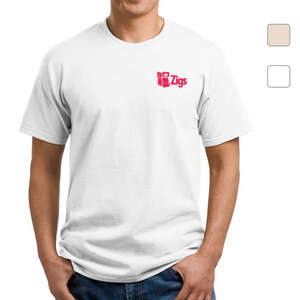 Custom Promotional Port and Company 5.5 Oz. 100% Cotton T-Shirt - White/Neutral