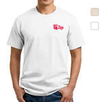 Customized Promotional Products - Port and Company 5.5 Oz. 100% Cotton T-Shirt - White/Neutral