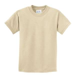 Port and Company Youth 5.5 Oz. 100% Cotton T-Shirt - Light/Heather Sand
