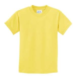 Port and Company Youth 5.5 Oz. 100% Cotton T-Shirt - Light/Heather Yellow