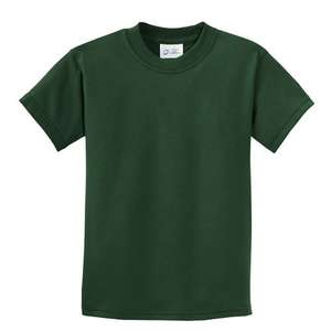 Port and Company Youth 5.5 Oz. 100% Cotton T-Shirt - Dark/Colors Green, Dark