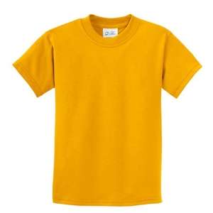 Port and Company Youth 5.5 Oz. 100% Cotton T-Shirt - Dark/Colors Gold