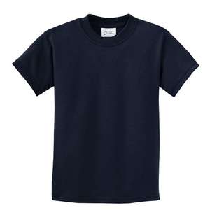 Port and Company Youth 5.5 Oz. 100% Cotton T-Shirt - Dark/Colors Blue, Navy